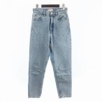  Zara ZARA Denim брюки джинсы Zip fly конический хлопок индиго синий голубой EUR 36 женский 