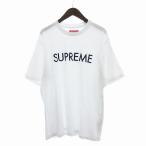シュプリーム SUPREME 美品 25SS Capital S/S Tシャツ カットソー 半袖 クルーネック コットン ロゴ 刺繍 白 ホワイト ☆AA★ メンズ