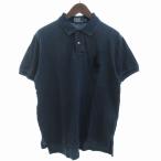 ポロ バイ ラルフローレン Polo by Ralph Lauren ポロシャツ カットソー 半袖 鹿の子 ビッグポニー コットン 紺 ネイビー L メンズ