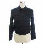 セオリー Theory リネンジャケット 無地 薄手 01-9204102-893-902 ダークネイビー S レディース