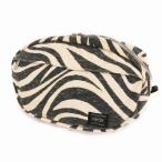  Headporter HEAD PORTER Yoshida bag сумка-пояс сумка "body" Zebra рисунок животное рисунок белый белый чёрный черный 