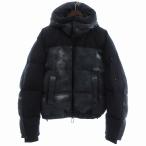 未使用品 エンポリオアルマーニ EMPORIO ARMANI タグ付き ダウンジャケット フーディー 6H1BF8 1NLPZ ネイビー系 48 M位 メンズ