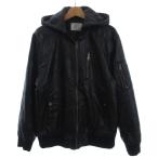 ショッピングzara ザラ ZARA フライトジャケット ブルゾン フルジップ フード フェイクレザー 中綿 黒 ブラック 13 14 ■FF キッズ