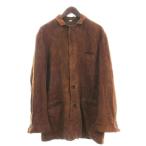 ショッピングオルビス オービス ORVIS ヴィンテージ 80s 90s オルビス コート スエード ミドル丈 レザー 茶 ブラウン 42 ■FF