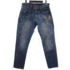  Franche Lippee franche lippee Denim брюки распорка джинсы .. . вышивка синий голубой S #FF женский 