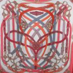 ショッピングエルメス エルメス HERMES カヴァルカドゥール カシシル カレ140 ストール スカーフ カシミヤ 赤系 ☆AA★ レディース