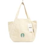 未使用品 スターバックス Starbucks タグ付き エコバックトート 肩掛け キャンバス ロゴ アイボリー その他