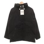 ショッピングタグ 未使用品 ユアボニ UABONI タグ付き ダウンジャケット ジップアップ フード 50 黒 ブラック /GV メンズ