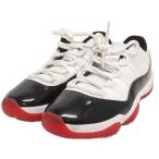 ショッピングjordan ナイキ AIR JORDAN 11 RETRO BRED スニーカー シューズ ローカット AV2187-160 白 黒 赤 ホワイト ブラック レッド 27.5cm 靴