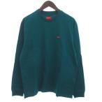 ショッピングsupreme シュプリーム SUPREME 美品 SMALL BOX L/S TEE Tシャツ カットソー 長袖 ワンポイント コットン 深緑 ダークグリーン S メンズ