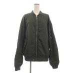 ブラウニー BROWNY VINTAGE MA-1 ジャケット ブルゾン 長袖 無地 カーキ M ■FF レディース