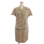  Missoni юбка костюм выставить рубашка блуза короткий рукав юбка колено длина тугой linen. многоцветный 38 женский 