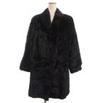  норка мех длинное пальто крюк кнопка ожоги чай темно-коричневый 19 #GY99 женский 