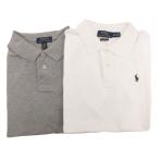 ポロ ラルフローレン POLO RALPH LAUREN ポロシャツ まとめ 2点セット 半袖 ポニー刺繍 L 14-16 グレー 白 ホワイト /GV キッズ