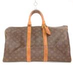  Louis Vuitton LOUIS VUITTON монограмма ключ poru45 сумка "Boston bag" кожа M41428 чай Brown сумка *AA* мужской женский 