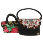 フェイラー FEILER 2点 セット まとめ ハンドバッグ ミニ 花柄 黒 ブラック ■GY99 レディース