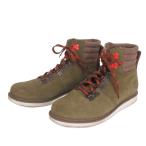 ショッピングティンバーランド ティンバーランド Timberland ortholite ショートブーツ スエード ロゴ 押印 緑 グリーン US9.5W 27.5cm 9.5インチ 靴