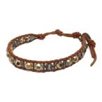 チャン ルー CHAN LUU ブレスレット 装飾 茶 ブラウン 小物 レディース