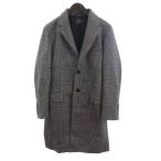  azur bai Moussy AZUL by moussy Пальто Честерфилд средний длина кнопка 251HAB30-039I Glenn проверка серый S M мужской 