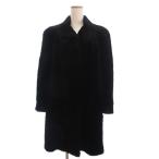 ギラロッシュ Guy Laroche Paris 毛皮コート ロング丈 ファー シェアードミンク 黒 ブラック F レディース