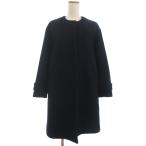 未使用品 グリーンレーベルリラクシング ソフトメルトン Aライン コート 3625-137-1948 紺 ネイビー 36 レディース