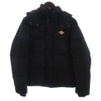 ダントン DANTON ダウンジャケット ブルゾン フルジップ ワンポイント 黒 ブラック 38 メンズ