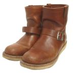 ピストレロ PISTOLERO エンジニアブーツ ベルト レザー 茶 ブラウン 8.5 メンズ