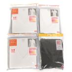  Uniqlo UNIQLO 4 позиций комплект нагрев Tec футболка внутренний короткий рукав 9 минут рукав V шея хлопок белый белый чёрный черный S