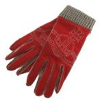  Vivienne Westwood Vivienne Westwood перчатки перчатка o-b вышивка красный красный мелкие вещи *AA* женский 