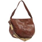 ヴィヴィアンウエストウッド Vivienne Westwood アーサー ラインオーブエンボス レザー ショルダーバッグ 茶 ブラウン レディース