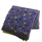 ショッピング小物 ヨーガンレール JURGEN LEHL ストール マフラー ウール J0124ESF81 総柄 紫 パープル 小物 レディース