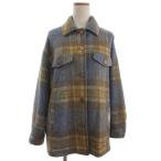 ショッピングzara ザラ ZARA オーバーサイズ チェック シャツ ジャケット 起毛 ブルー系 XS レディース
