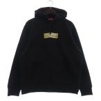 シュプリーム SUPREME 22SS Bling Box Logo Hooded Sweatshirt パーカー スウェット 長袖 裏起毛 ロゴ プリント 黒 S