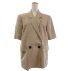 ショッピングzara ザラ ZARA 美品 テーラードジャケット 半袖 総裏 ベージュ L レディース