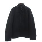 未使用品 カルバンクライン 裏フリース ソフトシェル ジャケット ブルゾン 長袖 ハイネック フルジップ CM903910 黒 M