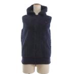 ジムフレックス Gymphlex ボアベスト ダブルジップ ロゴ 刺繍 紫 パープル 14 レディース