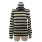 ショッピング白 ホワイト 23区 オンワード樫山 ニット セーター 長袖 タートルネック ボーダー カシミヤ 黒 白 ホワイト ブラック 40 レディース