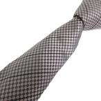 ルイヴィトン LOUIS VUITTON 美品 ネクタイ レギュラータイ シルク 総柄 グレー 小物 メンズ