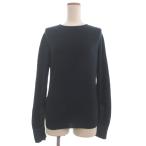 エルメス HERMES ニット セーター 長袖 リブ 紺 ネイビー ☆AA★ レディース