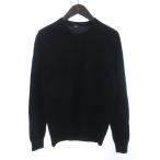 ユニクロ UNIQLO カシミヤクルーネックセーター ニット クルーネック 長袖 黒 ブラック M ■GY35 メンズ