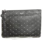  Jimmy Choo JIMMY CHOO клатч Second кожа квадратное заклепки звезда чёрный черный мужской 