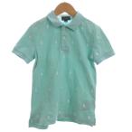 未使用品 ポロ ラルフローレン POLO RALPH LAUREN タグ付き ポロシャツ カットソー 半袖 刺繍 緑系 グリーン系 120cm キッズ