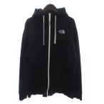 ザノースフェイス THE NORTH FACE パーカー ジャケット フルジップ ロゴ 刺繍 裏起毛 NT11930 黒 ブラック XL メンズ