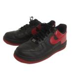 ナイキ NIKE エアフォース1 スニーカー ローカット 315122-033 黒 ブラック 赤 レッド US7.5 25.5cm 靴 メンズ