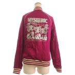 ヒステリックグラマー HYSTERIC GLAMOUR スカジャン 中綿ジャケット 長袖 刺繍 ヒスガール 0111AB03 ピンク F