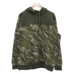  Puma PUMA тренировочный Parker футболка XXL зеленый зеленый камуфляж -ju рисунок с капюшоном . длинный рукав /SX #GY99 мужской 