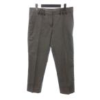  Sports Max Max Mara SPORT MAX 7 минут длина брюки укороченные брюки молния fly проверка тысяч птица .. серый 40 женский 