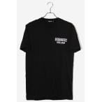2023AW DSQUARED2 ディースクエアード LOGO TEE ロゴ 半袖Tシャツ カットソー M BLACK ブラック S71GD1116 /◆ メンズ