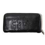 CHROME HEARTS クロムハーツ REC ZIP 3PTCH 3セメタリークロスパッチ ウォレット ダガー ジップ ラウンドファスナー 長財布 ロングウォレッ