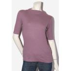 UNIQLO ユニクロ 五分袖 リブハイネックT カットソー M PURPLE パープル 241-412729 /◆☆ レディース